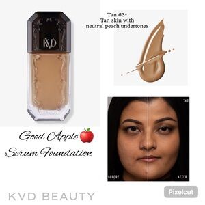 KVD BEAUTY Good Apple Full-Coverage Transfer-Proof Serum Foundation-Tan 63
